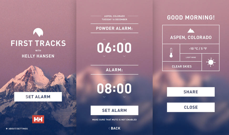 Illustration for article titled An Alarm Clock App That Wakes Skiers Earlier For Freshly Fallen Snow